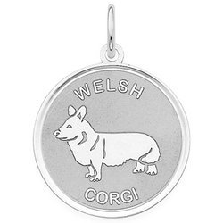 Welsh Corgi Disc Charm or Pendant