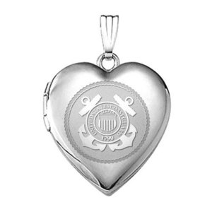Coast Guard Heart Locket