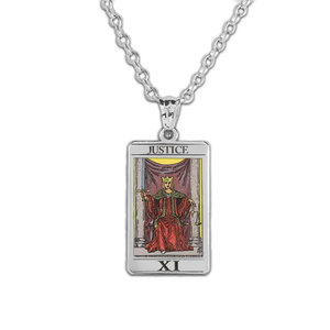Justice Tarot Card Medal