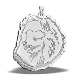 Pomeranian Dog Portrait Charm or Pendant