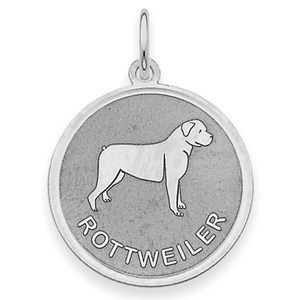 Rottweiler Disc Charm or Pendant