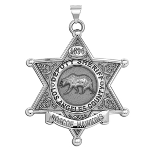 Personalized California Sheriff Badge with Name and Rank