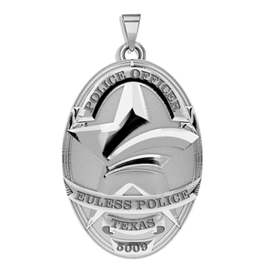 Personalized Texas Euless Police Badge with Your Rank  Number   Department