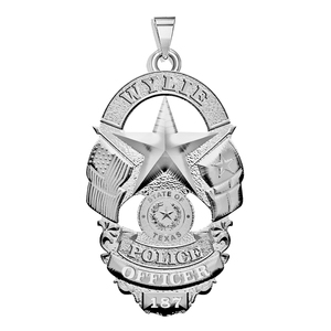Personalized Wylie Texas Police Badge with Your Rank and Number