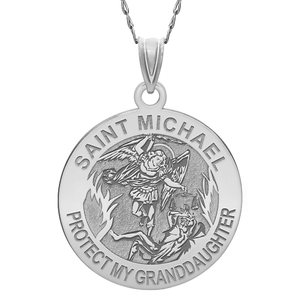 Saint Michael   Protect My Granddaughter   Religious Medal   EXCLUSIVE 