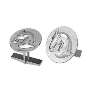 Ravel Horse Oval Cuff Links