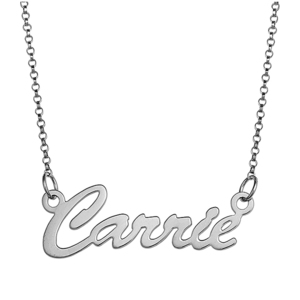 Script Name Necklace with Chain Included