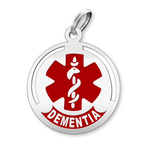 Round Dementia Charm or Pendant