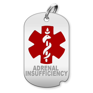 Dog Tag Adrenal Insufficiency Charm or Pendant