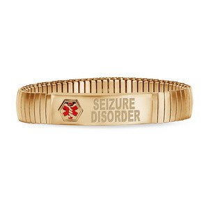 Stainless Steel Seizure Disorder Men s Expansion Bracelet