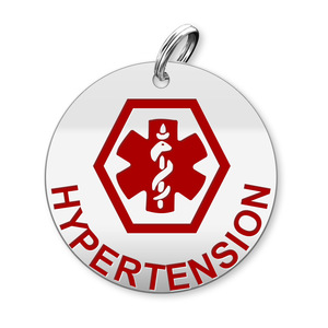 Medical Round Hypertension Charm or Pendant