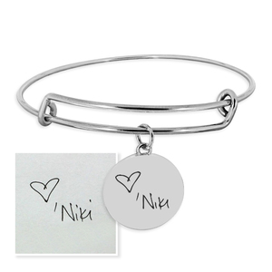 Personalized Handwriting Expandable Bracelet