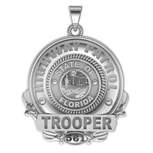 Personalized Police Badge Necklace or Charm   Shape 10