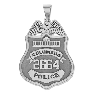 Personalized Columbus Ohio Badge with Your Number