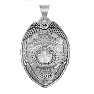 Personalized Ohio Police Badge with Your Name  Rank  Number   Department