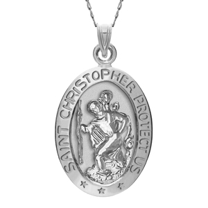 Saint Christopher Oval Medal