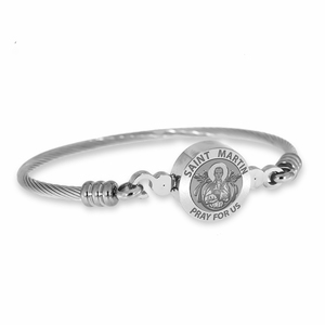 Stainless Steel Saint Martin Bangle Bracelet