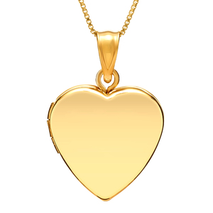 14k Gold Filled Small Heart Photo Locket