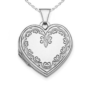 Floral Heart Photo Locket