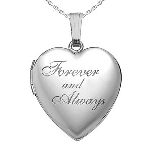 Forever   Always Heart Photo Locket