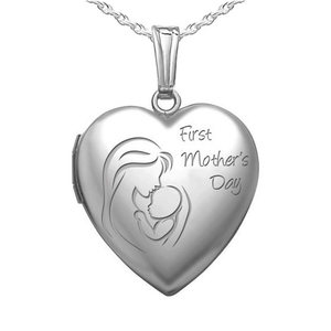 First Mother s Day Heart Photo Locket