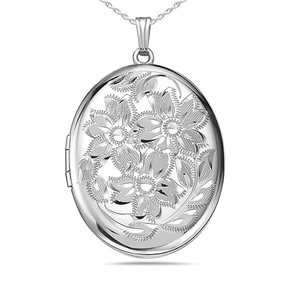 Large Oval Photo Locket
