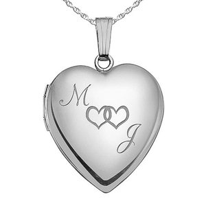 Together Forever Heart Photo Locket