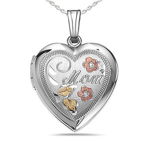 Mom Heart Photo Locket