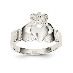 Ladies or Children Sterling Silver Claddagh Ring