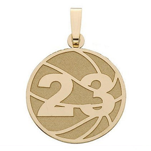 Custom Basketball Charm or  Pendant w  Number