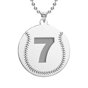 Custom Baseball Pendant w   Number