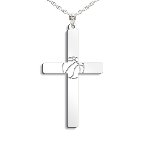 Basketball Cross Pendant