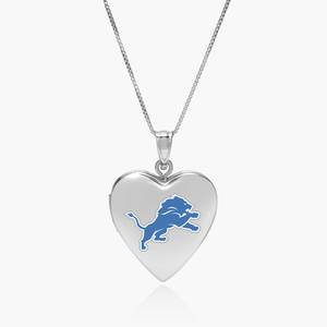 Officially Licensed Detroit Lions Heart Locket