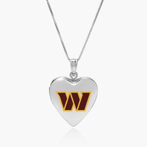Officially Licensed Washington Commanders Heart Locket
