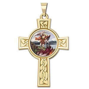 Saint Michael Religious Medal   Color EXCLUSIVE 