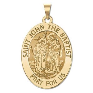 Saint John the Baptist Religious Medal  EXCLUSIVE 