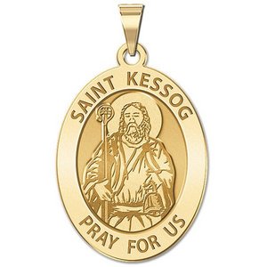 Saint Kessog Religious Medal   Oval  EXCLUSIVE 