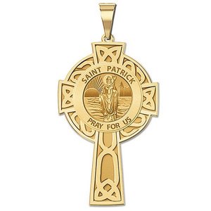 Saint Patrick CELTIC CROSS Religious Medal   EXCLUSIVE 