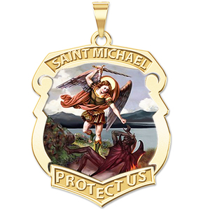 Saint Michael Color Badge  EXCLUSIVE 