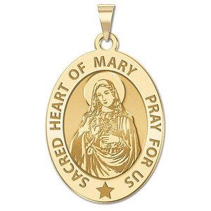 Sacred Heart of Mary Religious Medal  EXCLUSIVE 