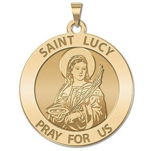 Saint Lucy Religious Medal  EXCLUSIVE 