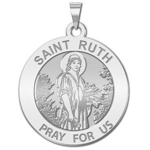 Saint Ruth Round Religious Medal  EXCLUSIVE 
