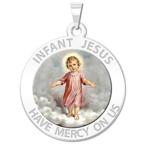 Infant Jesus Religious Medal   Color EXCLUSIVE 