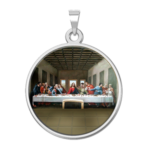 The Last Supper  by Leonardo Da Vinci  Religious Medal  Color EXCLUSIVE 