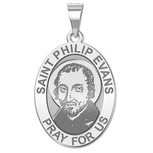 Saint Philip Evans Medal  OVAL  EXCLUSIVE 