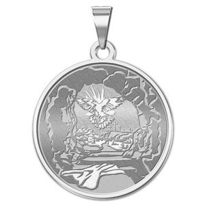 Easter Sunday  Empty Tomb  Round Religious Medal  EXCLUSIVE 