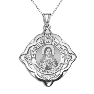 Sacred Heart of Jesus Cathedral Round Religious Medal   EXCLUSIVE 