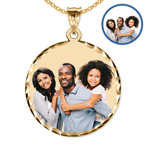 38 mm Large Round Photo Pendant