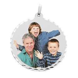 38 mm Large Round Photo Pendant