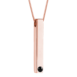 Photo Projection Tall Tag Necklace   Chain